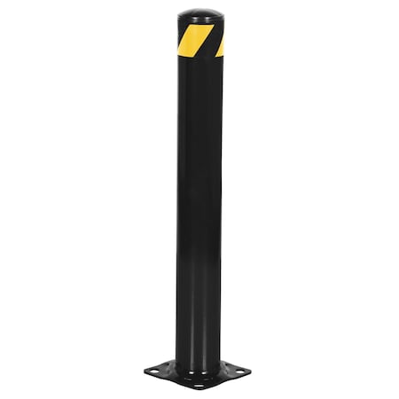 Vestil STEEL PIPE SAFETY BOLLARD 36"X4.5" BLACK BOL-36-4.5-BK